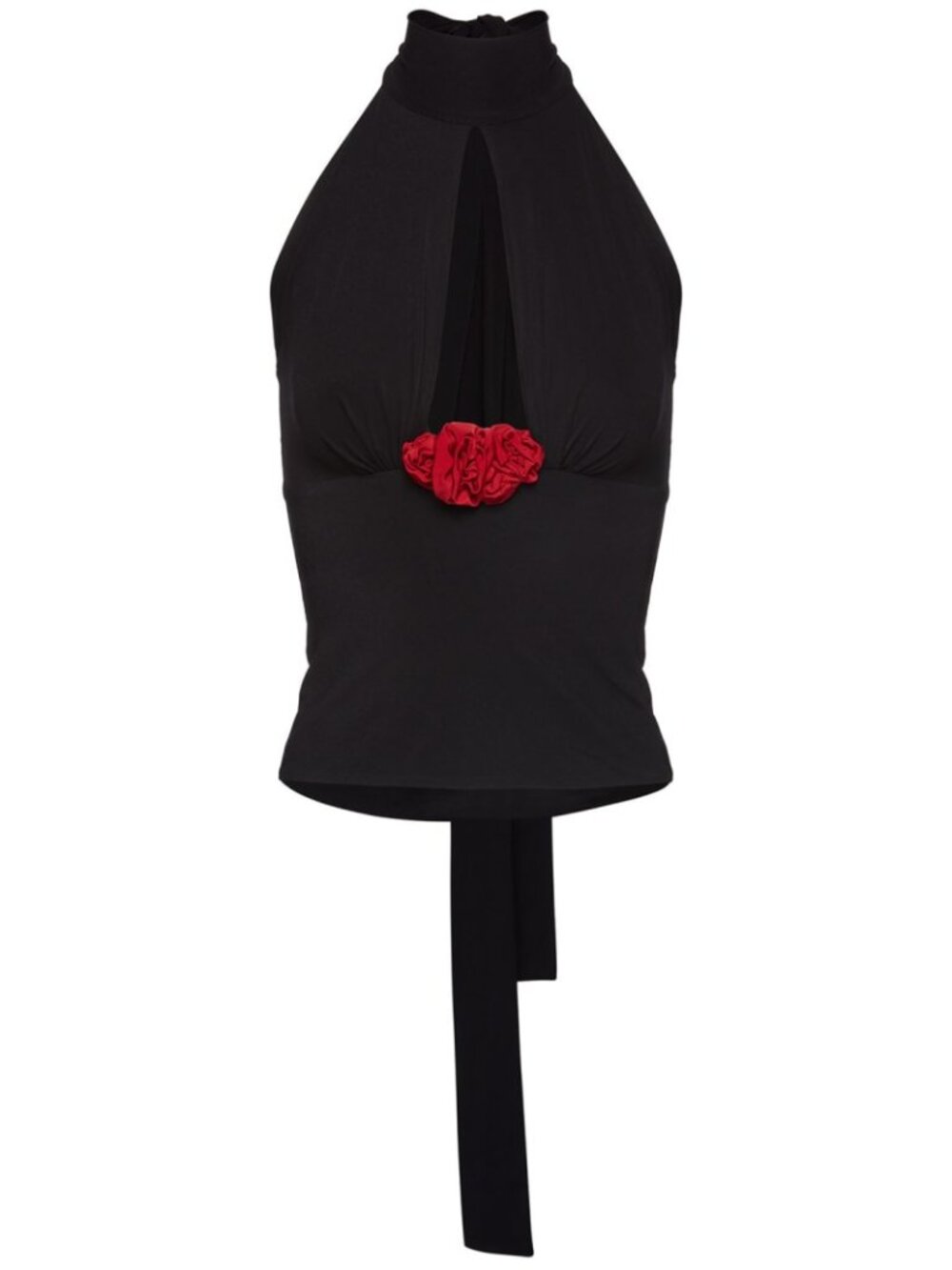 [ISO] Magda Butrym Halter Top with 3D Rose Applique